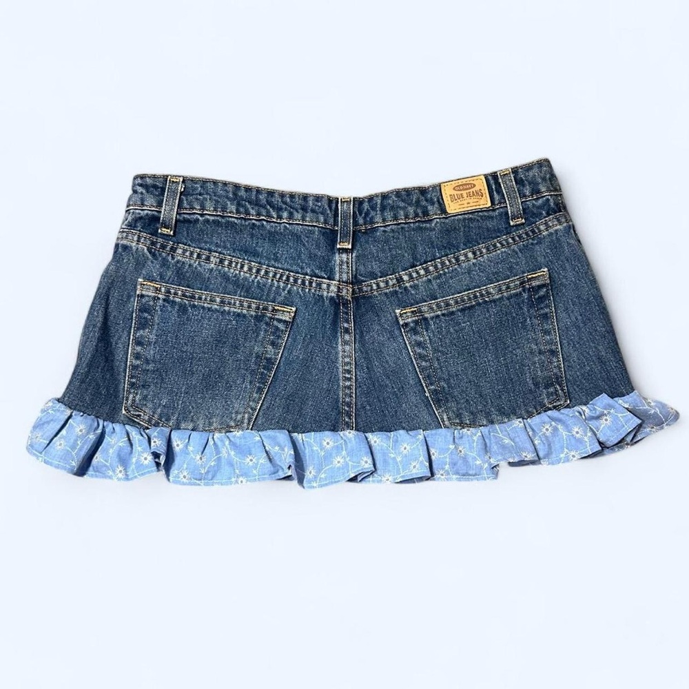 Y2K Blue Ruffle Mini Skirt by Old Navy! - Picture 3 of 4